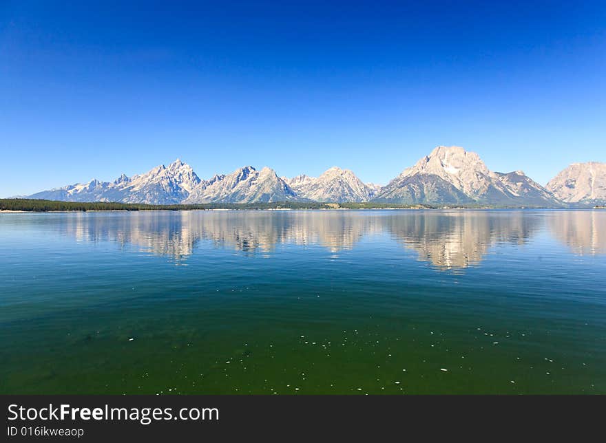 The Jackson Lake in Grand Teton National Park