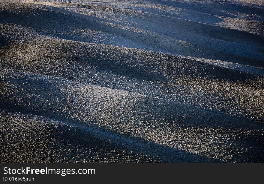 Hills, Val d'Orcia landscape in Tuscany, Italy