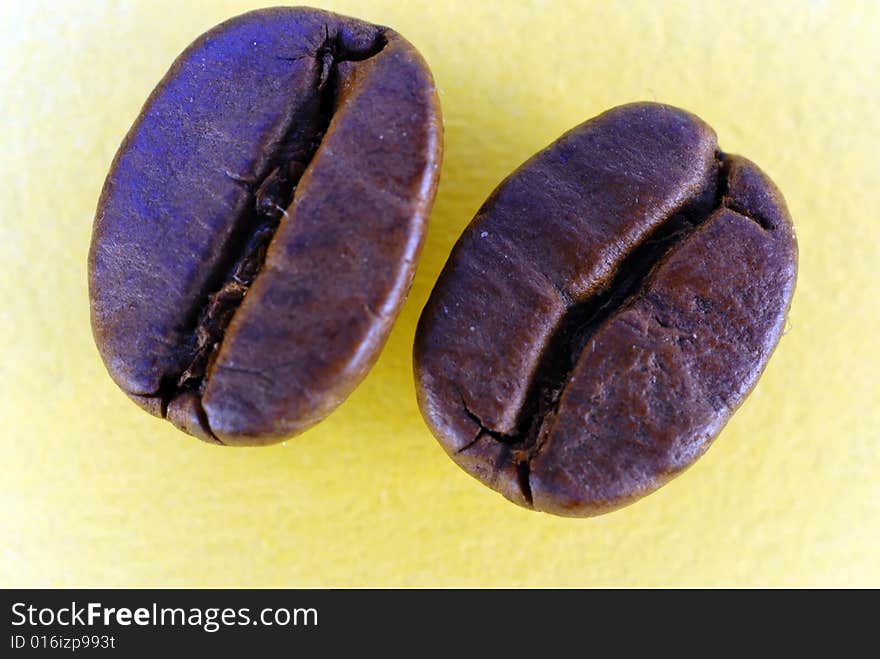 A studio shot series related to coffee - roasted beans with various cups and different backgrounds