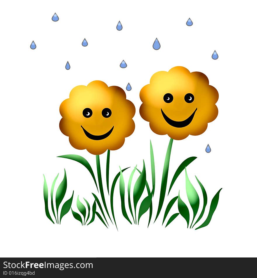 Smiling flowers