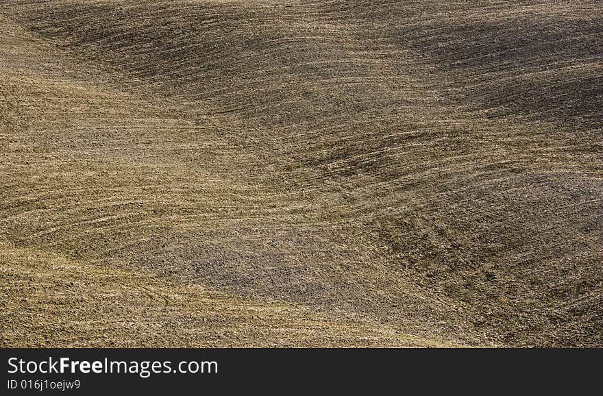 Hills, Val d'Orcia landscape in Tuscany, Italy