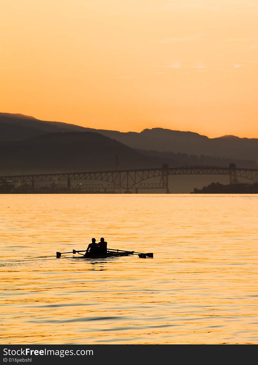 Early Morning Rowing.