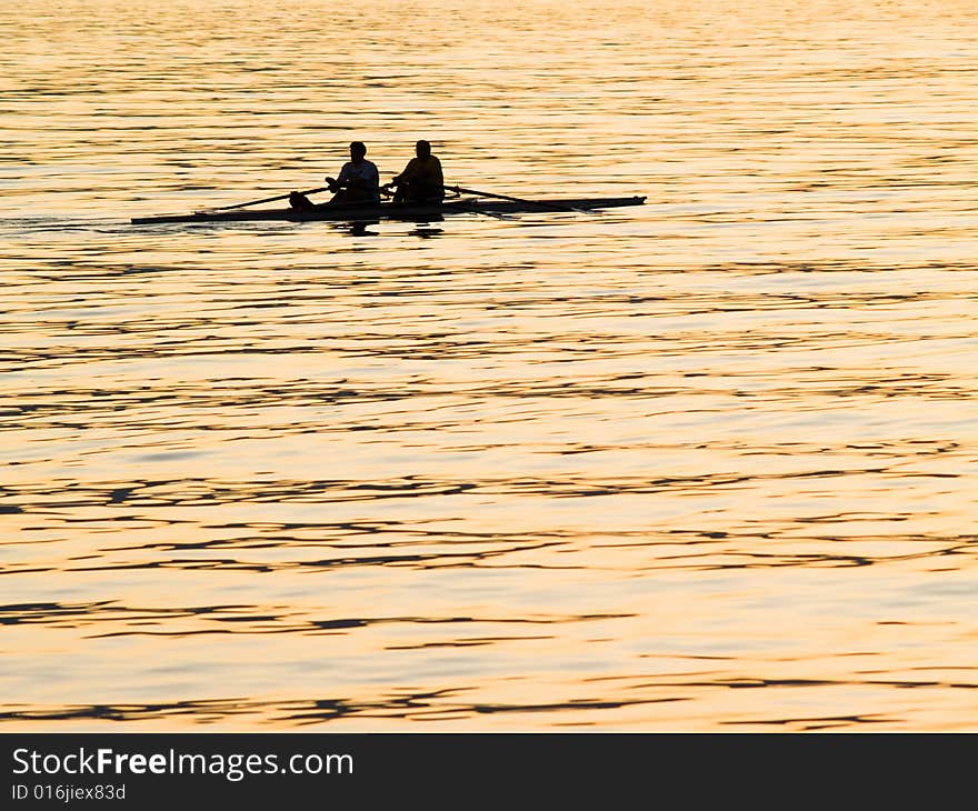 Early Morning Rowing.