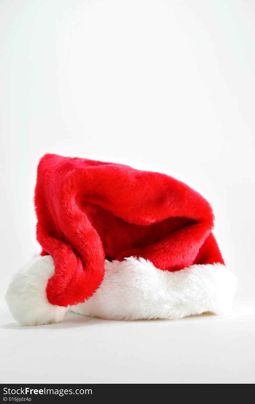 Santa's hat on a white background