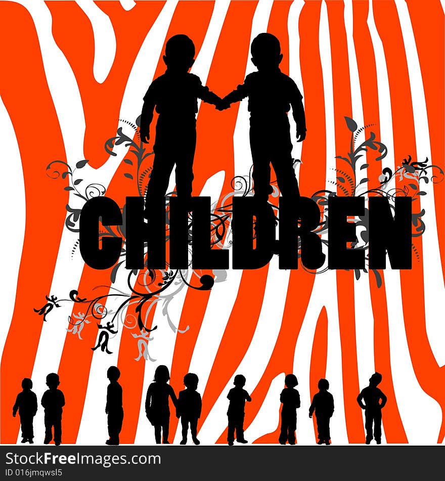 Modern child background -  design. Modern child background -  design