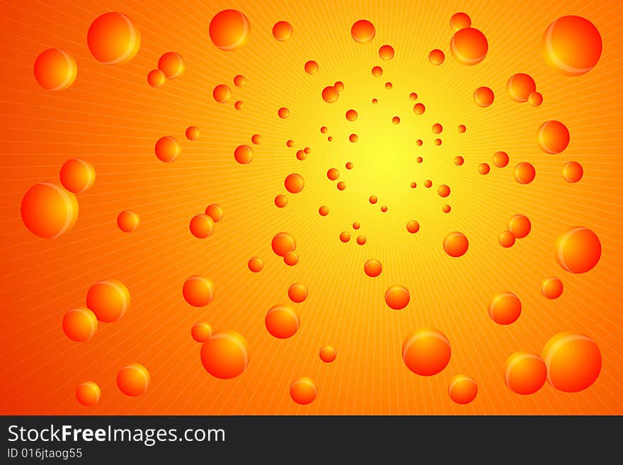 Vector illustration of Fire Balls