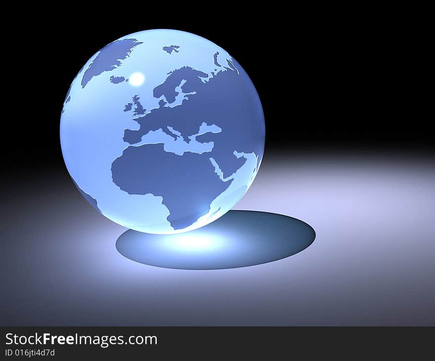 Earth globe