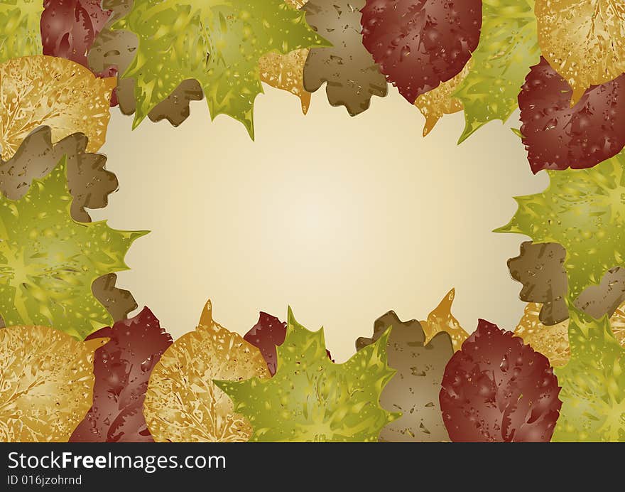 Autumn leaves background