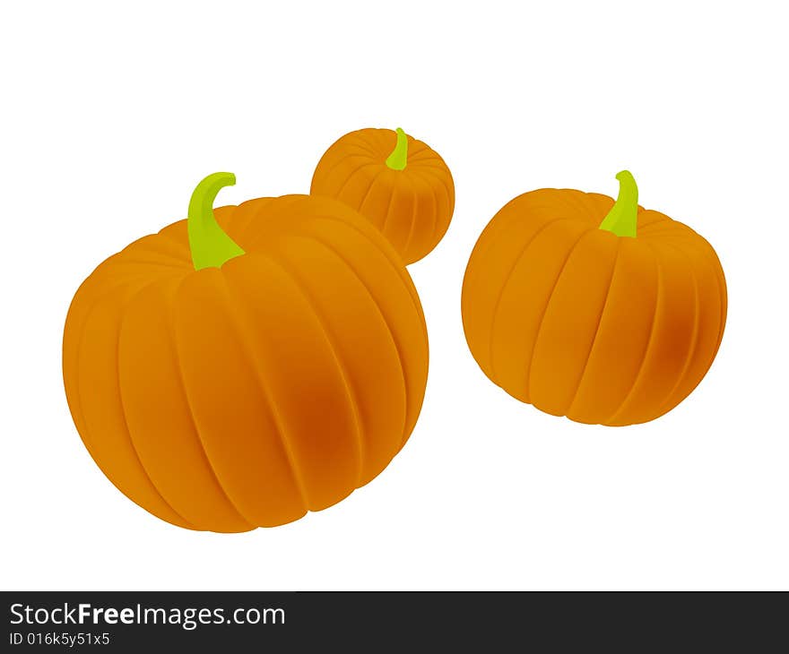 Fresh Orange  pumpkins for cooking