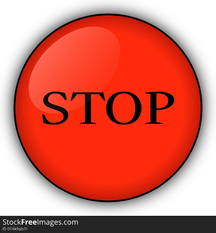 Red Stop Button