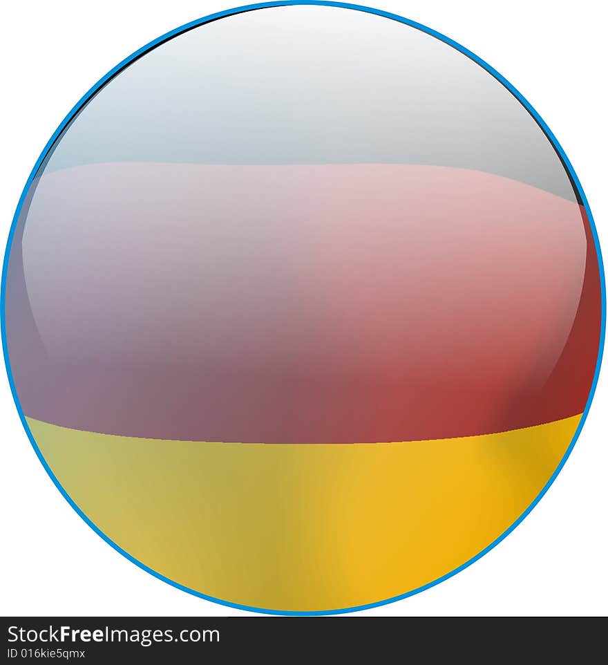 Blue web button with flag of Germany inside. Ready for design. VECTOR file is in attachment. All layers can be modified. Blue web button with flag of Germany inside. Ready for design. VECTOR file is in attachment. All layers can be modified