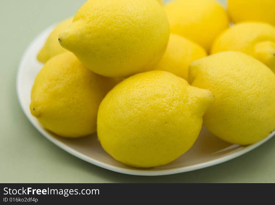 Plate full of Lemons