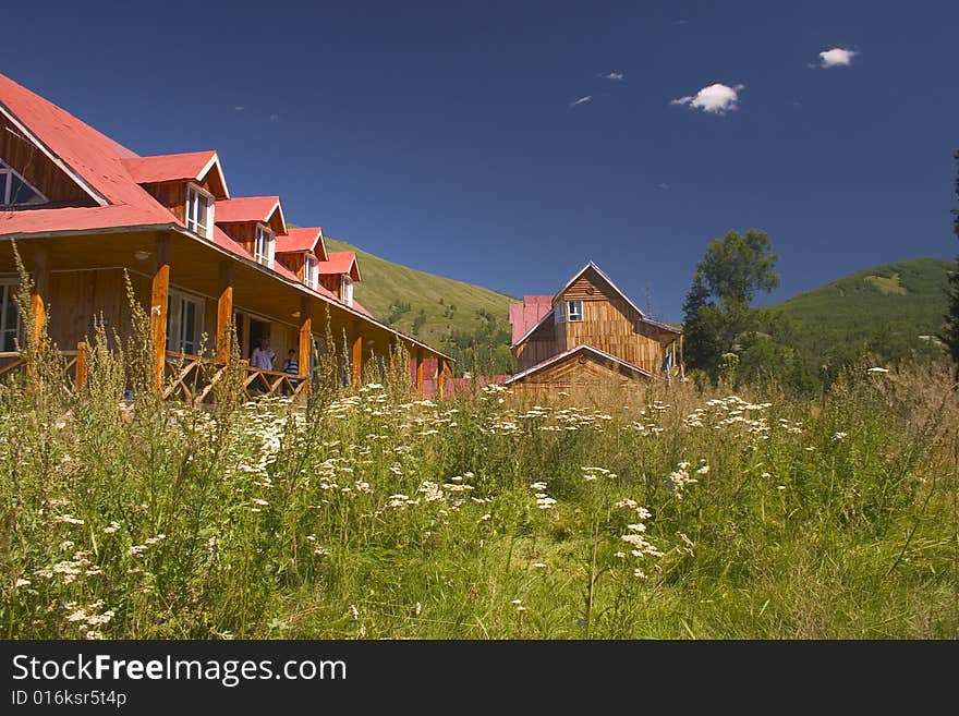 Frame house in  kanasi xinjiang