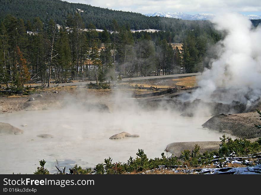 Acidic Lake in Yellowstone