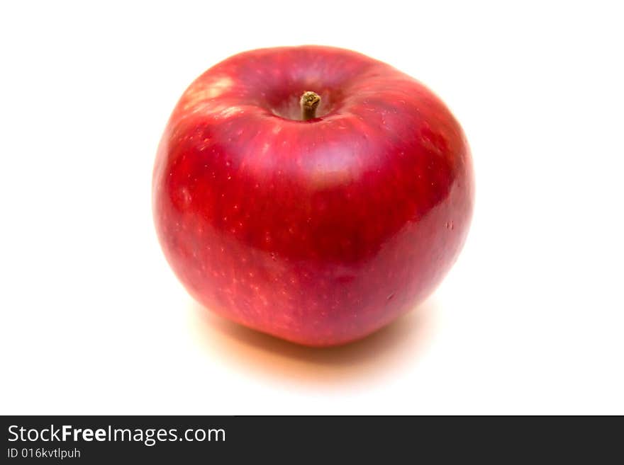 Red apple isolated on white