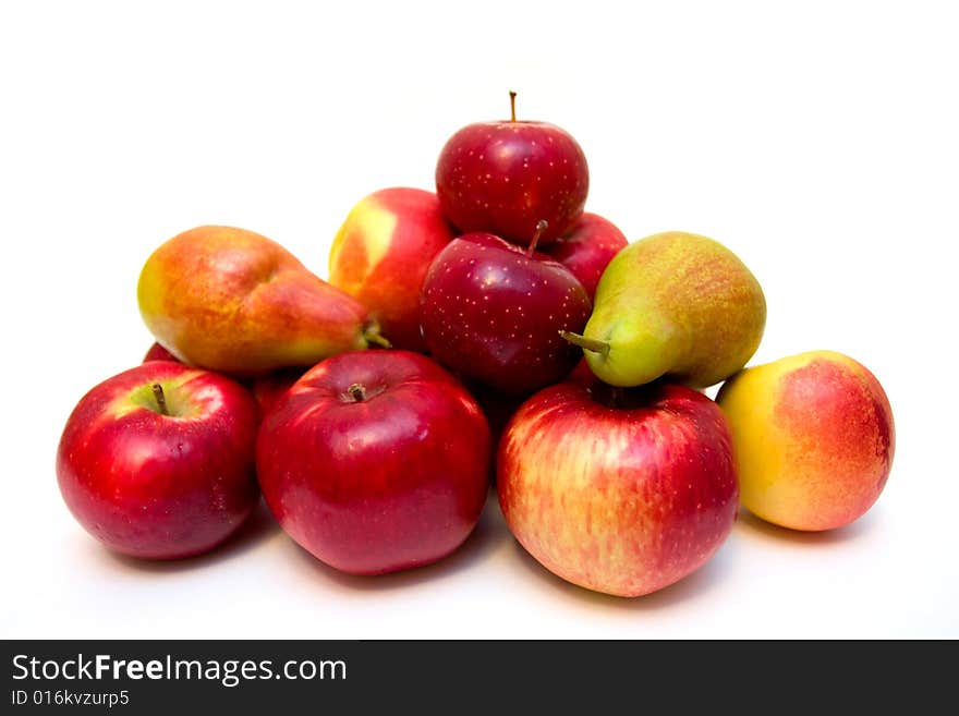 Fruits isolated on white background. Fruits isolated on white background