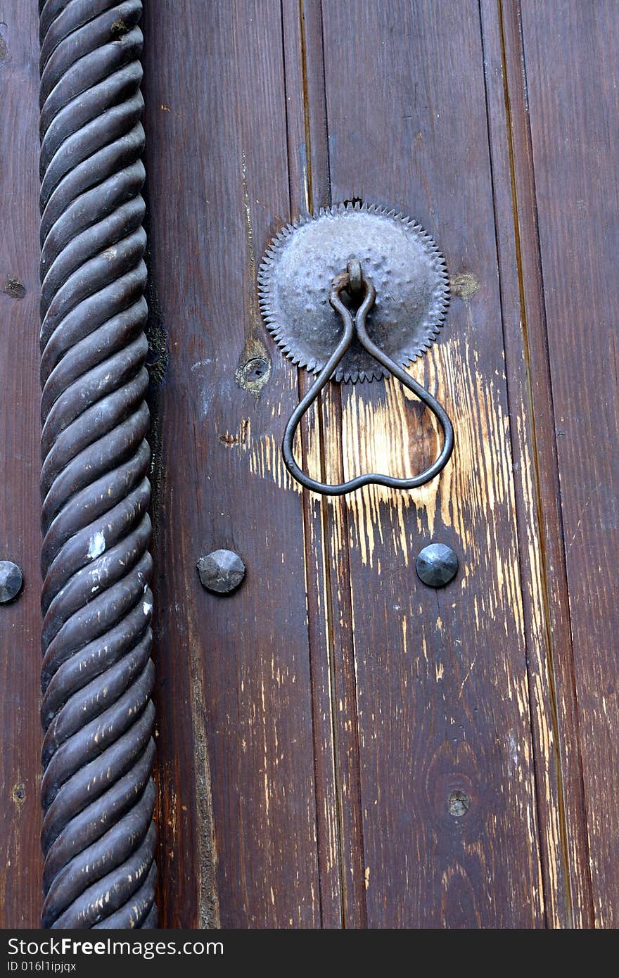 Church door detail - taken in Cyprus