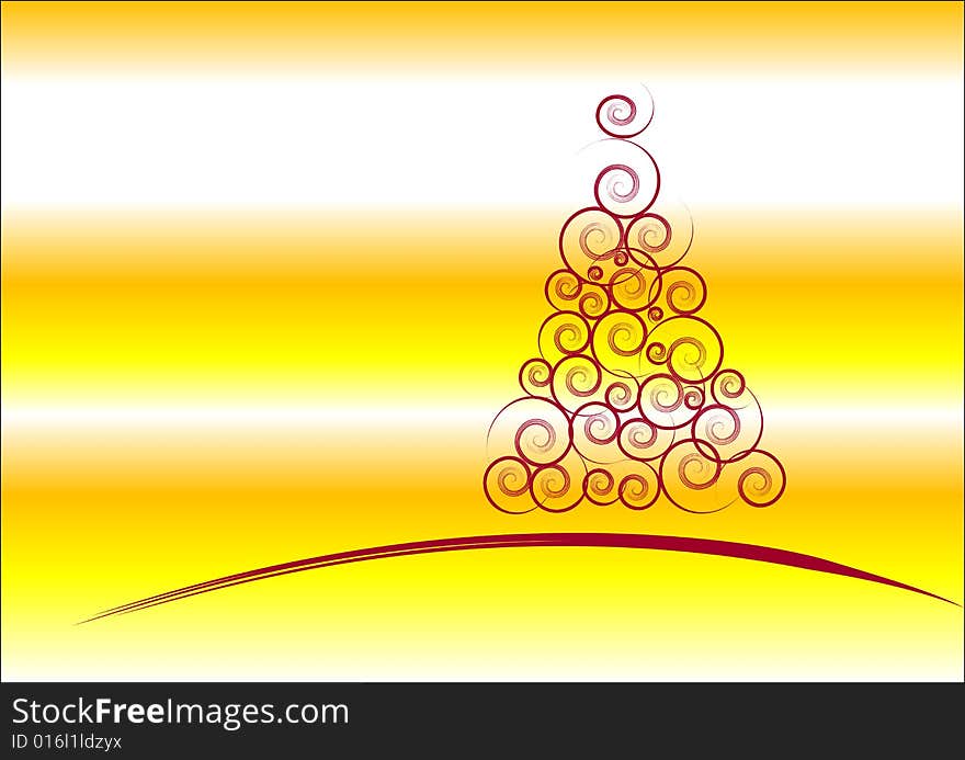 Gold Christmas white red background. Gold Christmas white red background