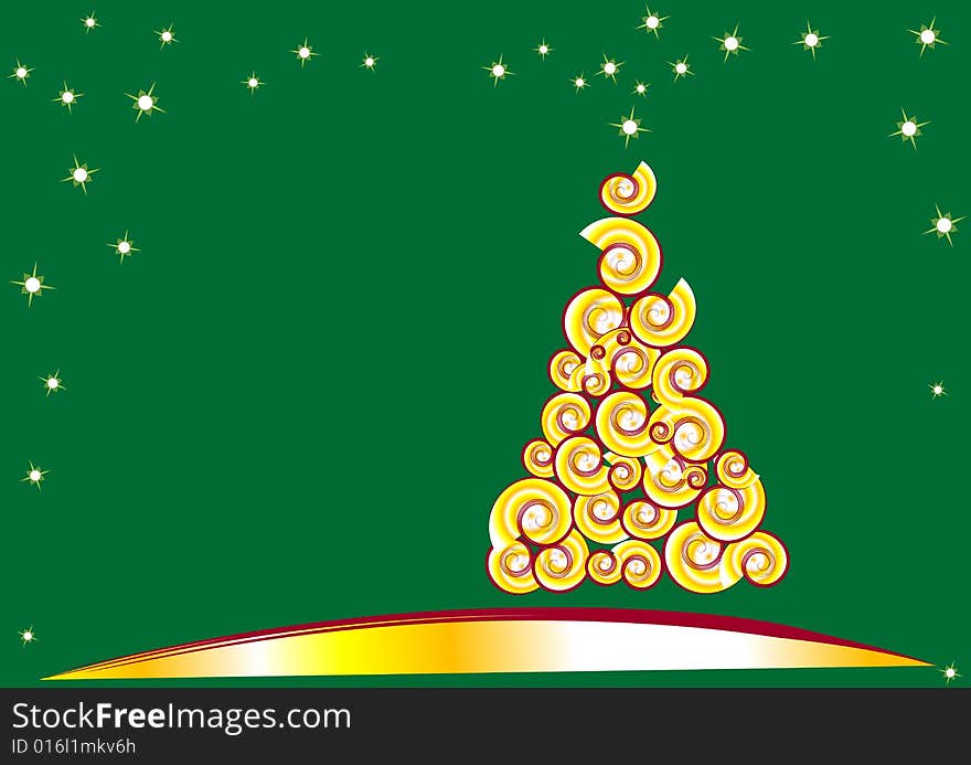 Gold Christmas white red background. Gold Christmas white red background