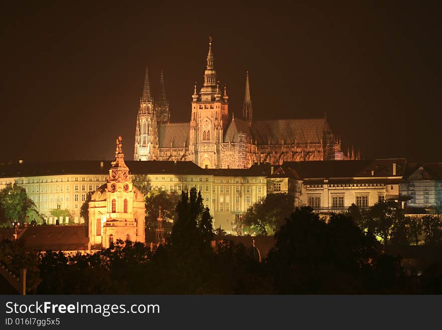 Castle in Prague in czech republic