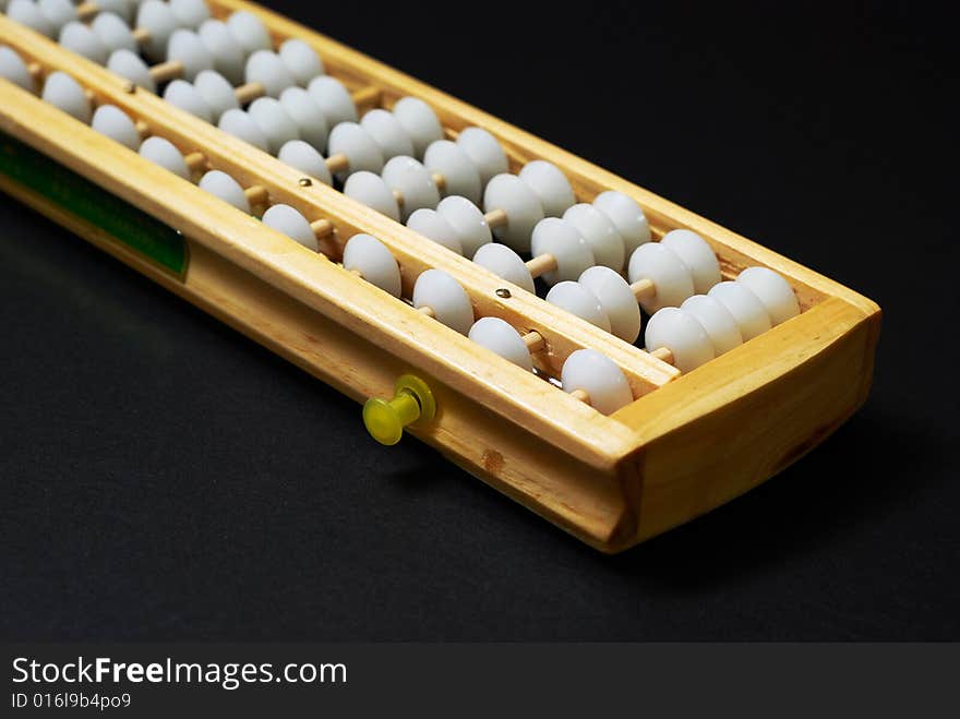 Traditional Abacus Closeup