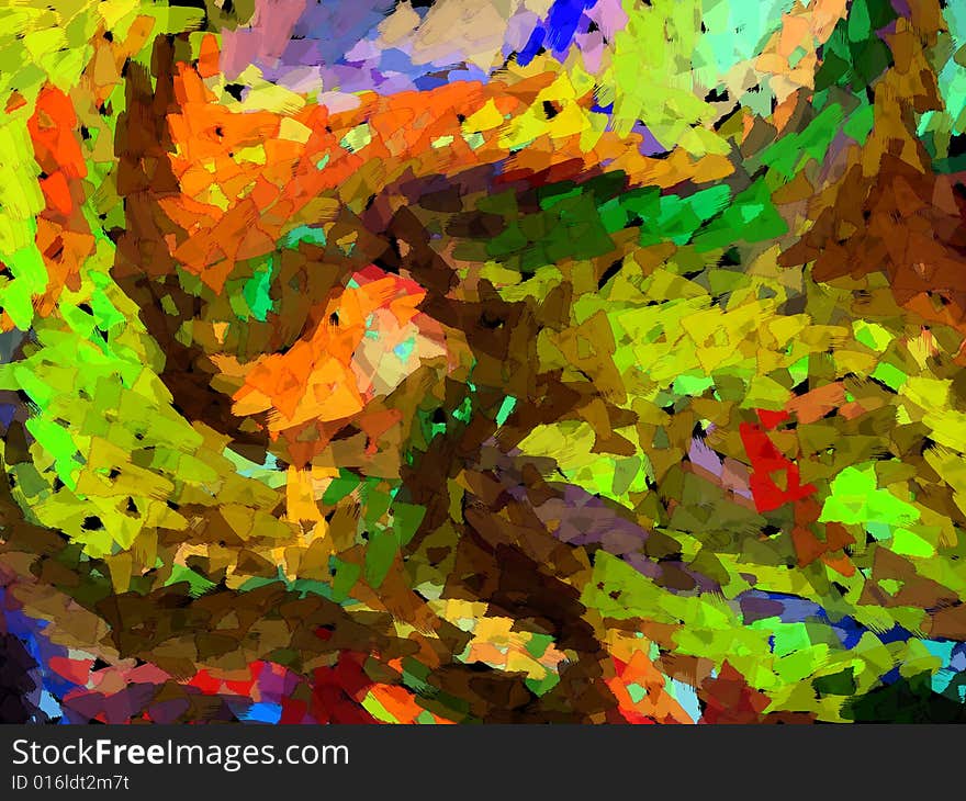 Abstract colorful scrapped artistic background. Abstract colorful scrapped artistic background