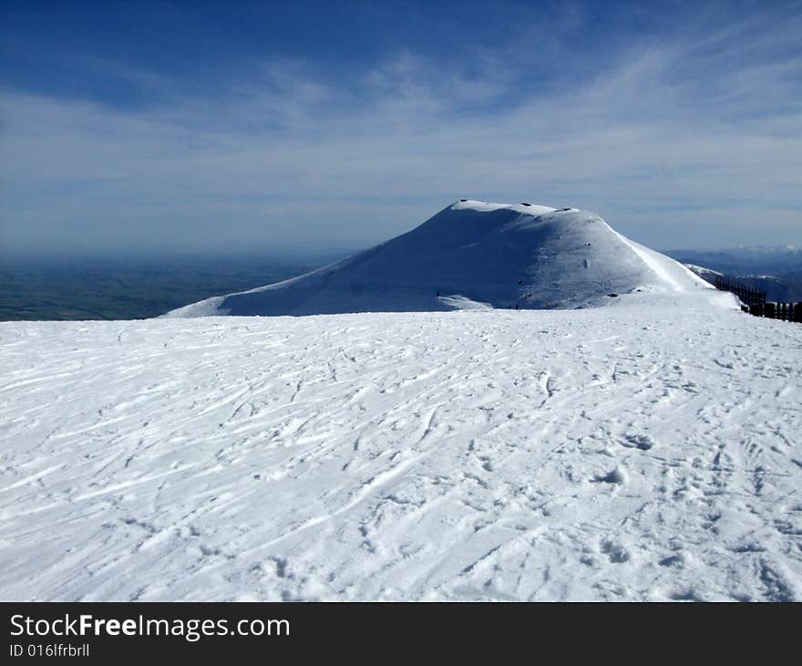 At the top of Mount Hutt Ski Field