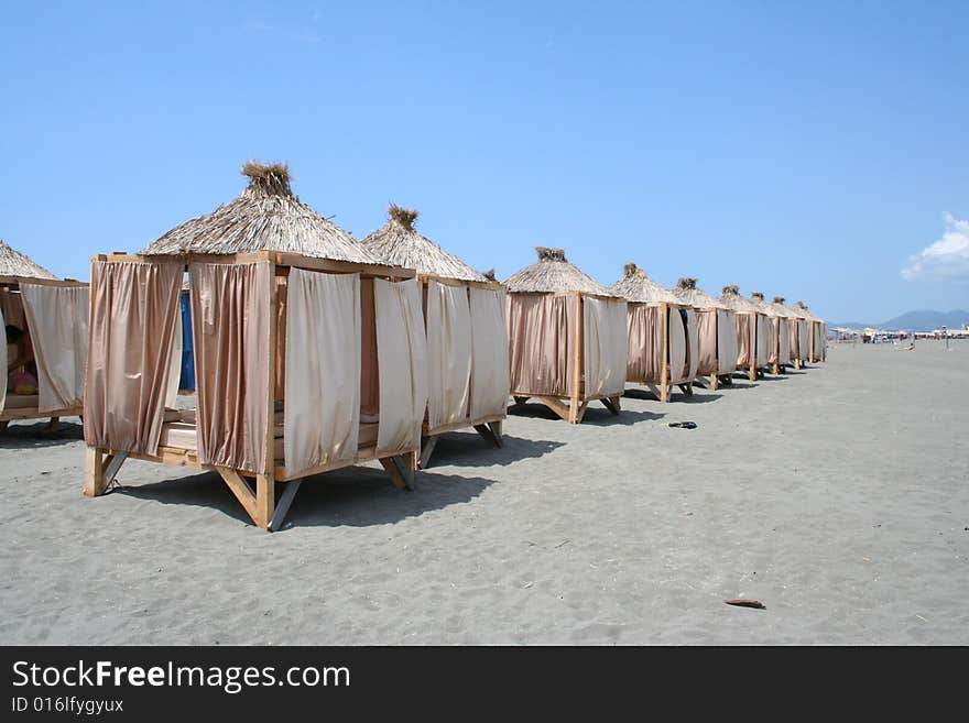 Beach pavilions - Duga plaza Monte Negro