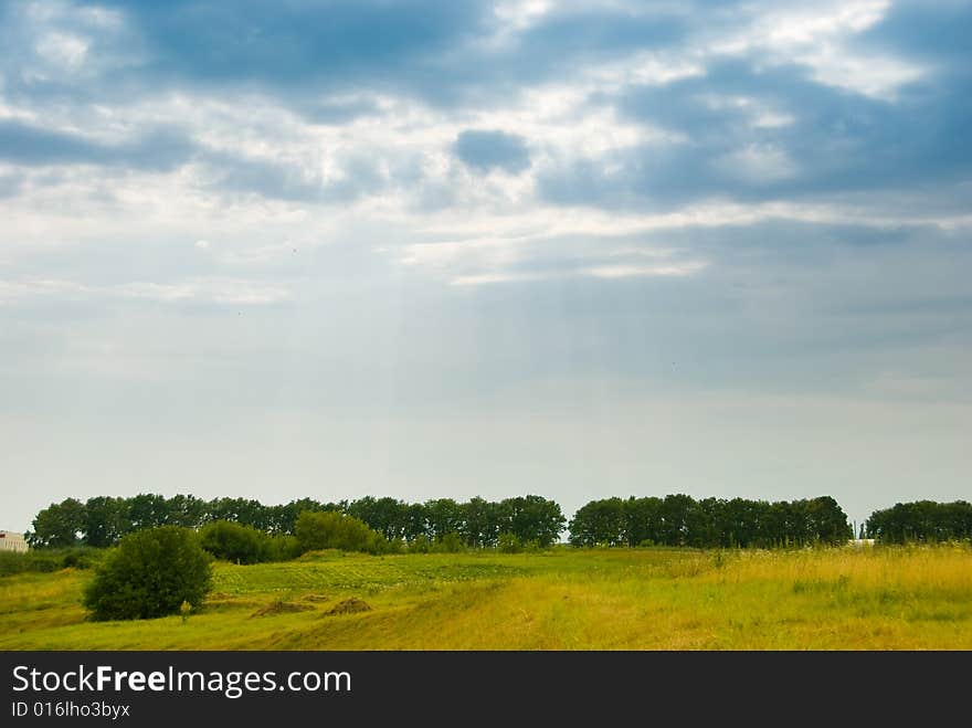 Summer landscape of Ukrainian nature