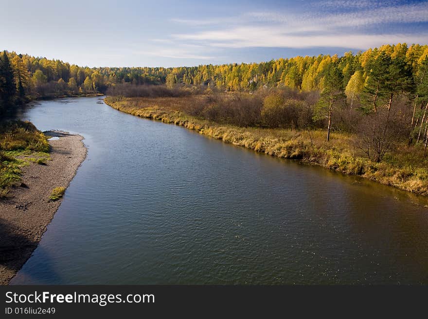 The picture is made in the park Deer Creek