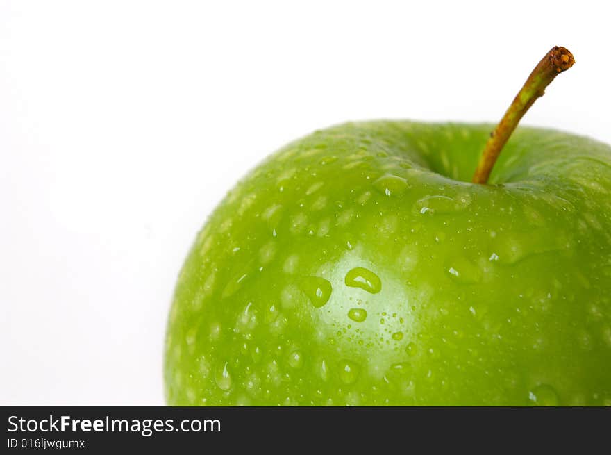 Green apple isolated on a white background. Green apple isolated on a white background