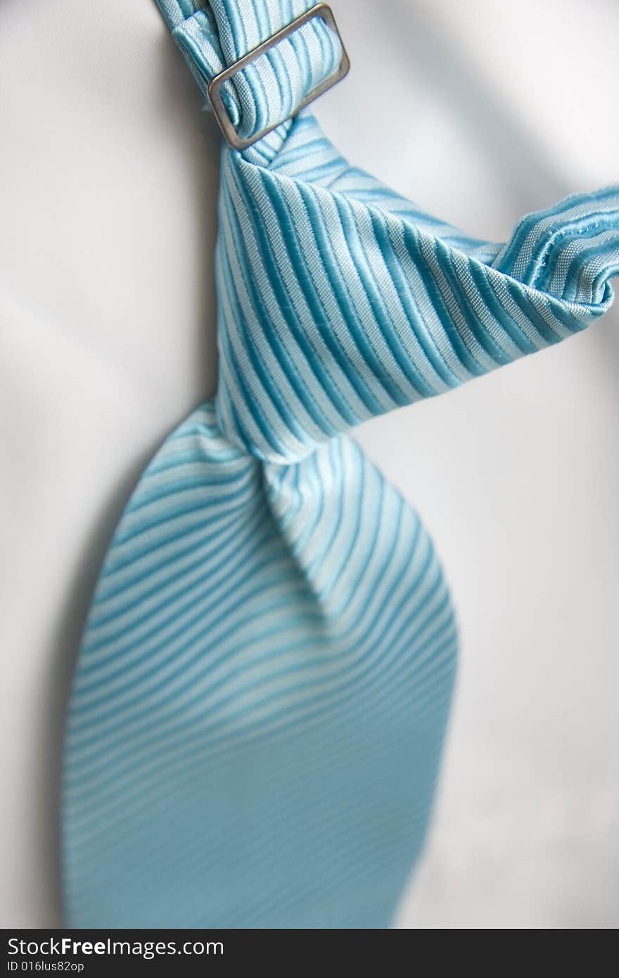 Blue groomsman tie