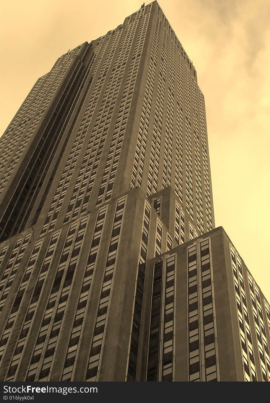 Building in the heart of New York City