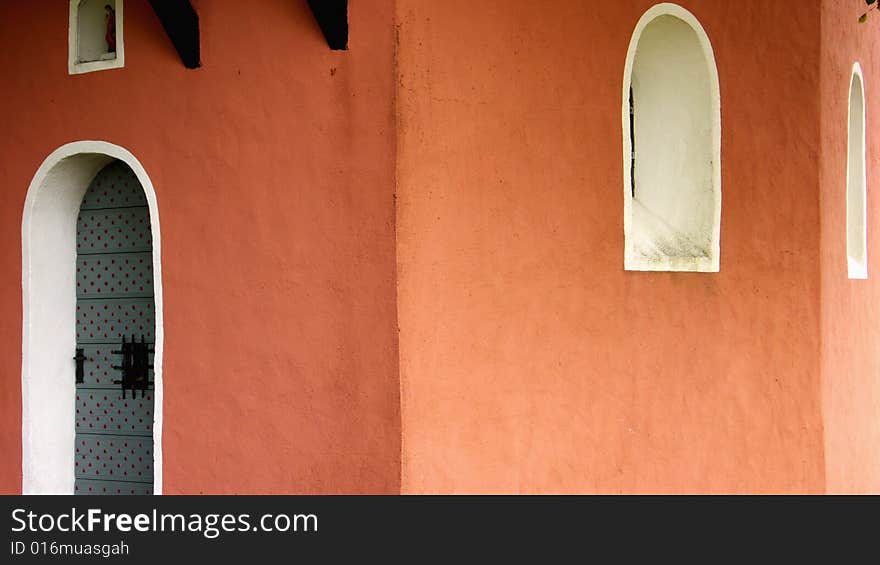 Entrance and Windows of an old Chapel. Entrance and Windows of an old Chapel