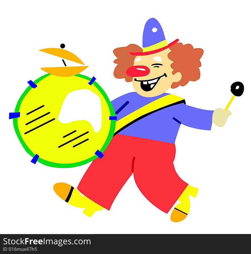 Illustration of the clown