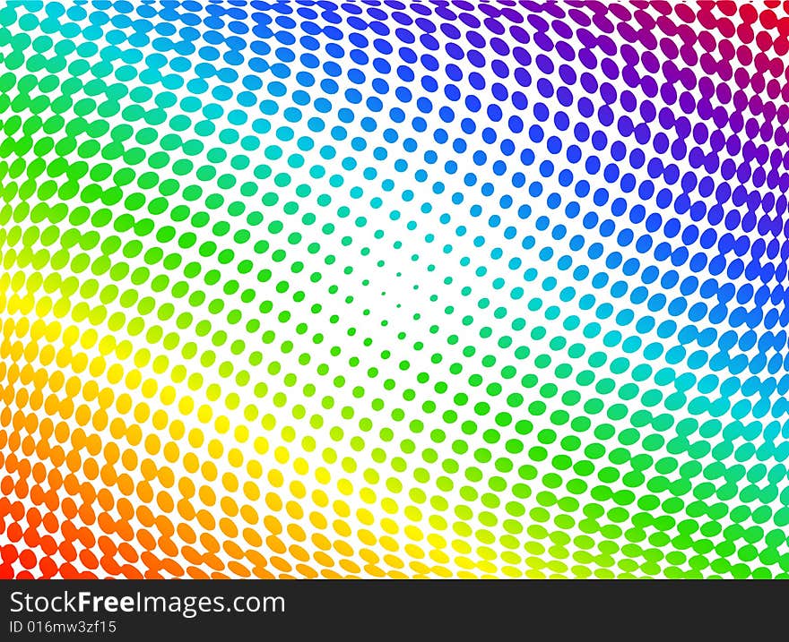 Vector illustration of abstract halftone background with RGB spectrum. Vector illustration of abstract halftone background with RGB spectrum