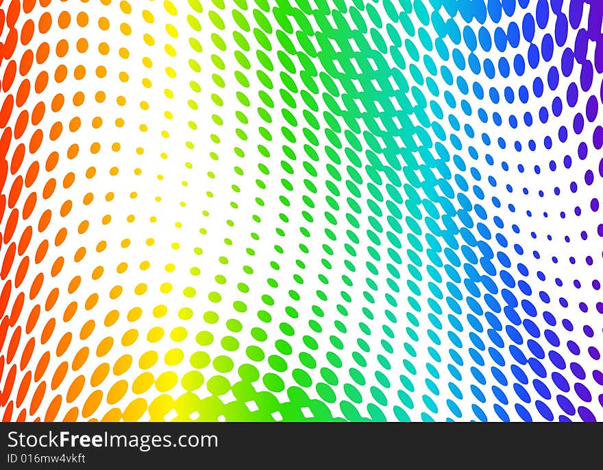 Vector illustration of abstract halftone background with RGB spectrum. Vector illustration of abstract halftone background with RGB spectrum