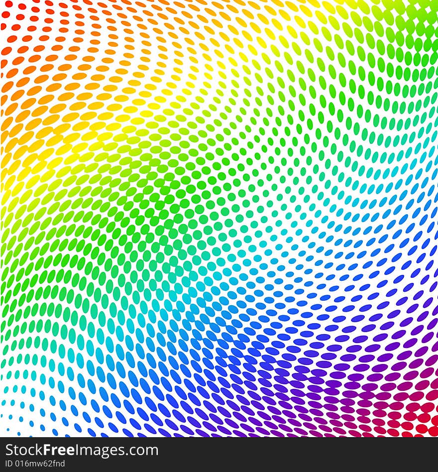 Vector illustration of abstract halftone background with RGB spectrum. Vector illustration of abstract halftone background with RGB spectrum