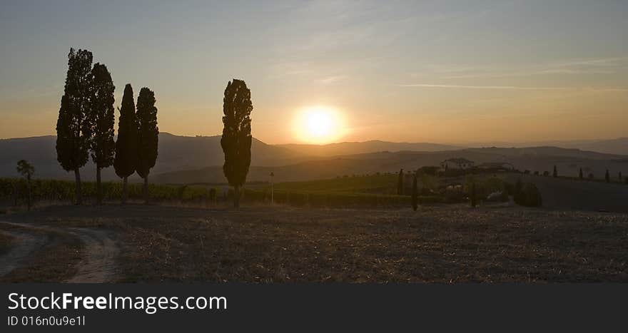 Tuscan sunset