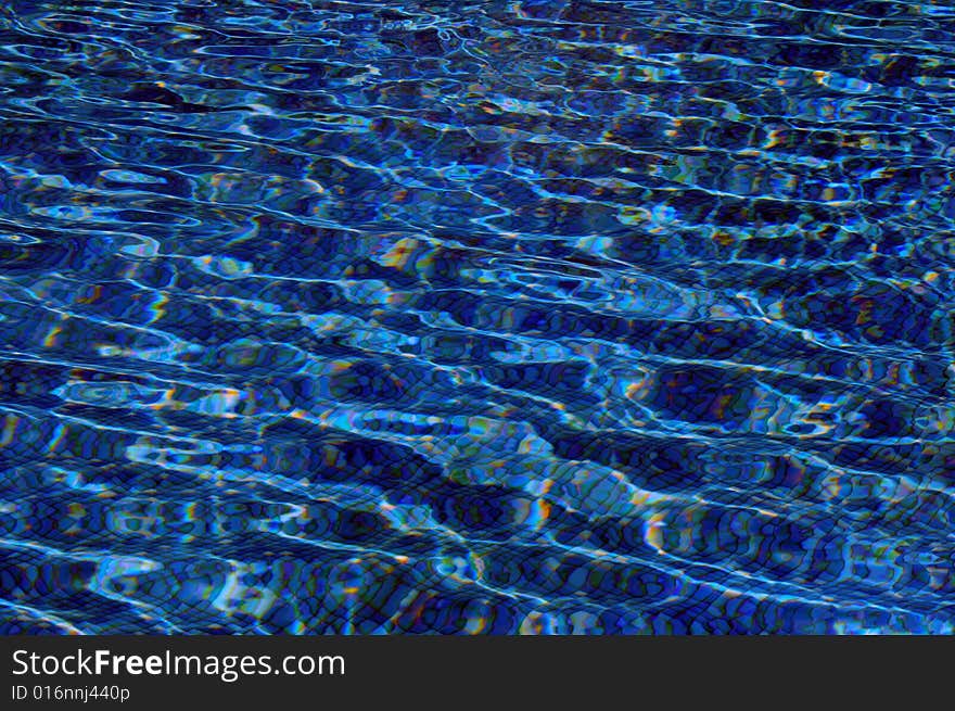 Bright blue pool water background. Bright blue pool water background