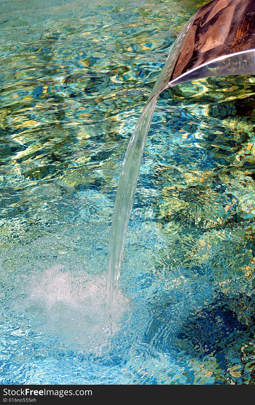 Bright blue pool water background. Bright blue pool water background