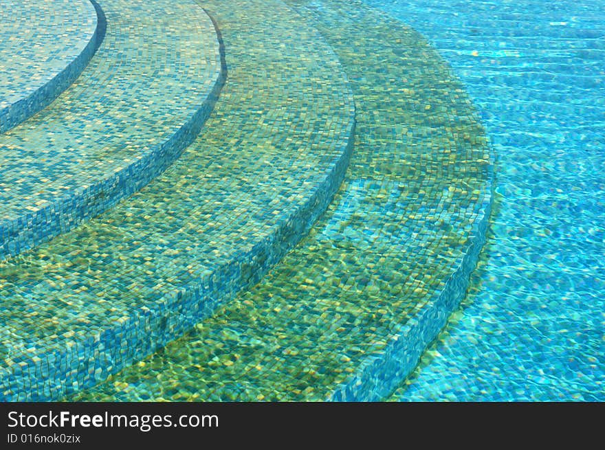 Bright blue pool water background. Bright blue pool water background