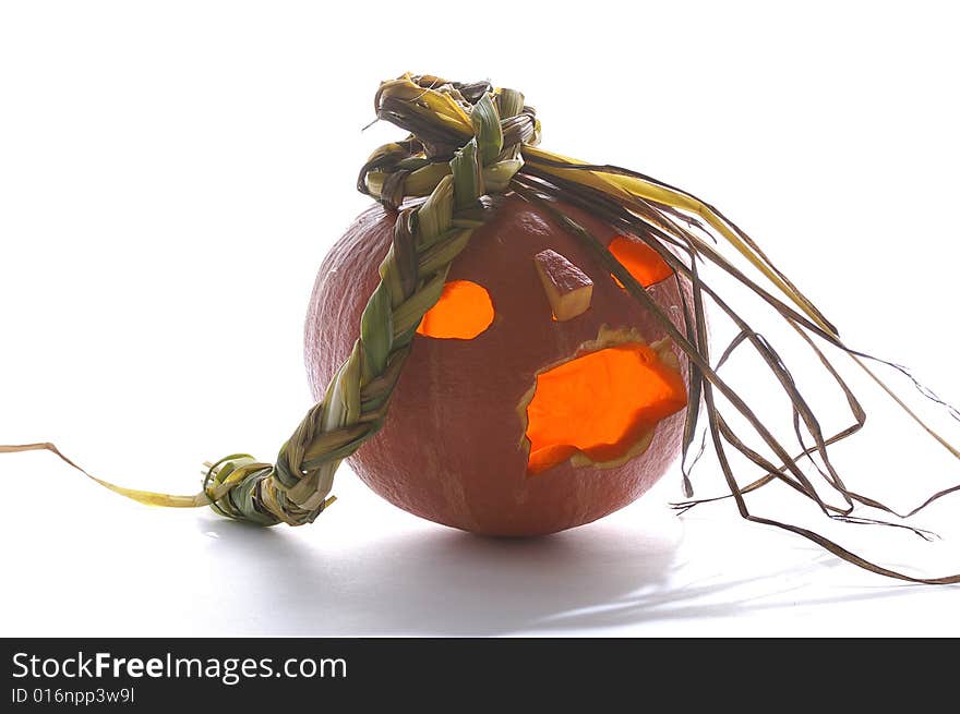 Pumpkin halloween isolated on white background