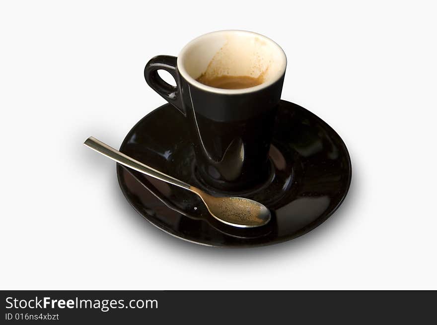 Empty cup of coffee