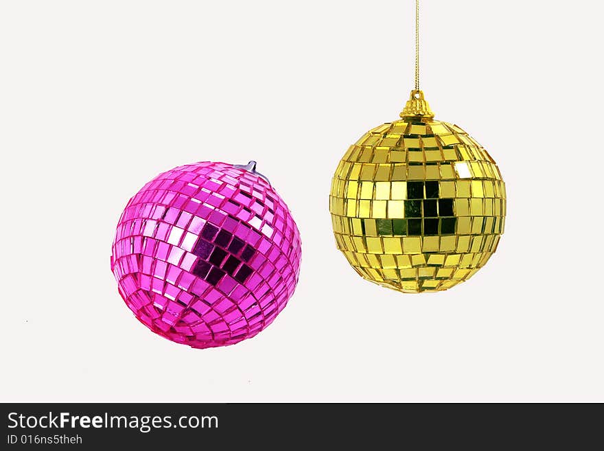 Pink and gold sphere