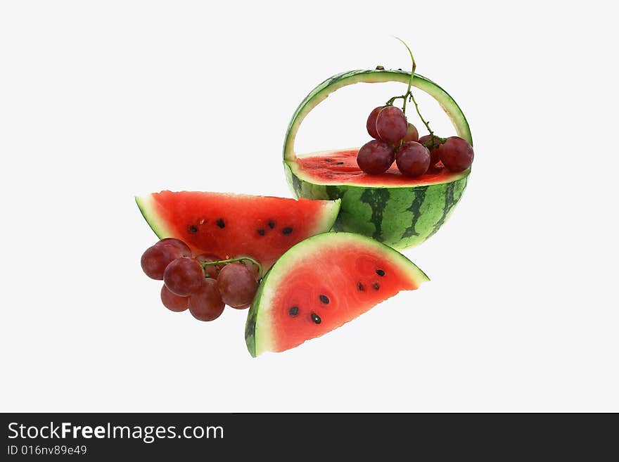 Basket from a water-melon