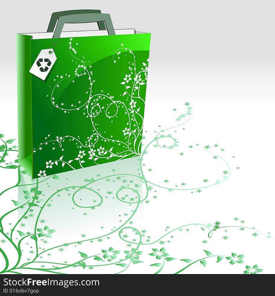 Beautiful bags vector illustration on white background