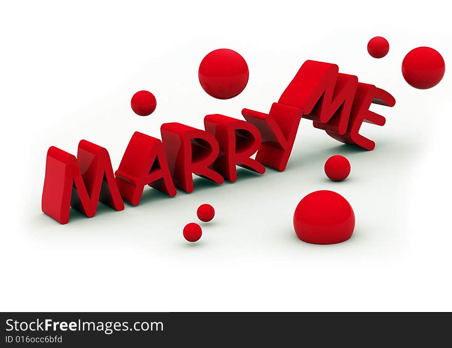 Marry me text