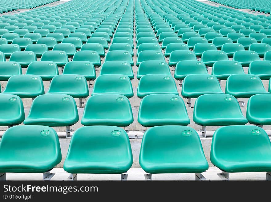 Empty Spectator Chairs