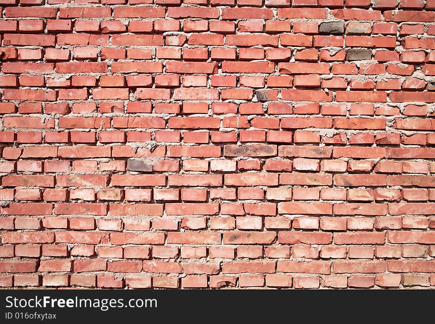 Red brick wall is a kind of background. Red brick wall is a kind of background.